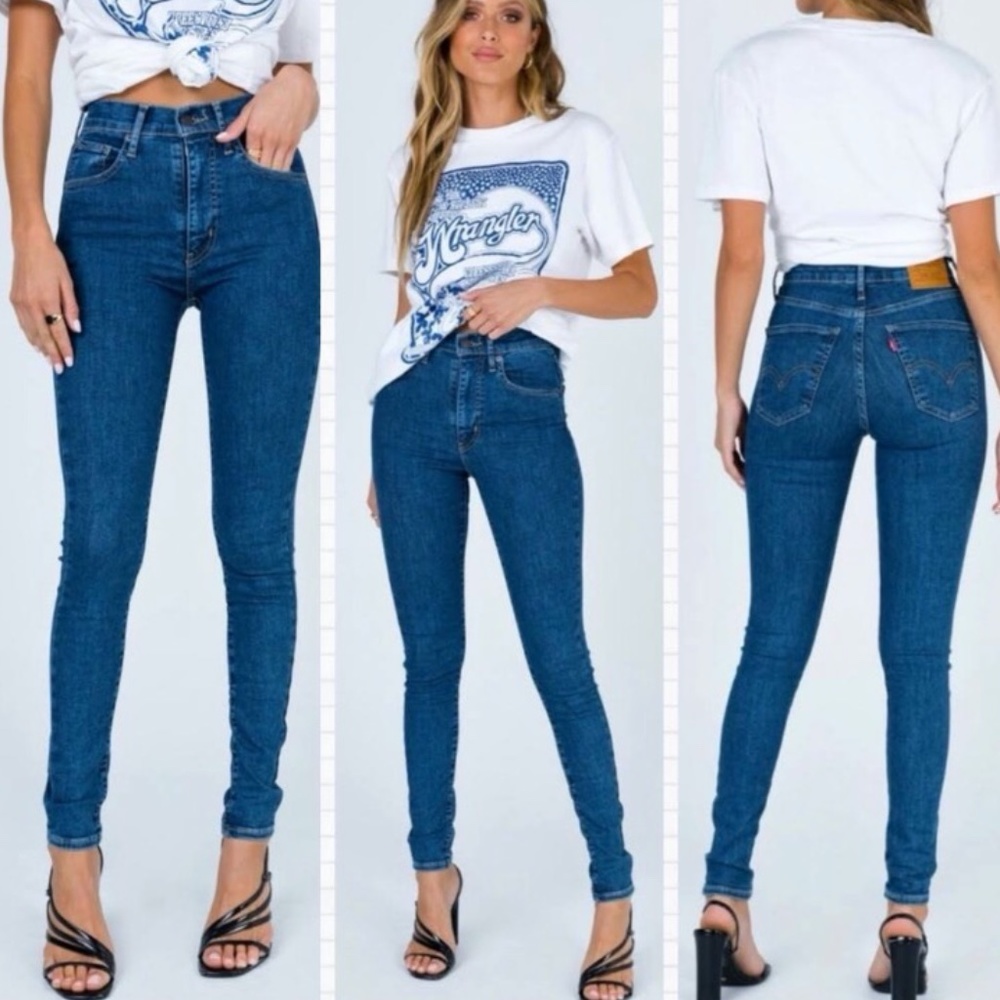 Levi's Mile High Super Skinny High Waist Jeans Size 28